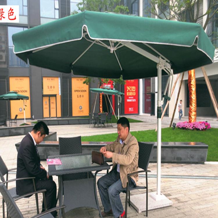 厂家边柱伞双顶门卫站岗侧边伞休闲扳手庭院遮阳伞户外