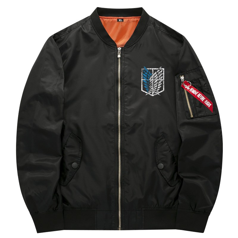 进击的巨人卫衣男女动漫自由之翼外套秋冬cos服衣服加厚飞行夹克