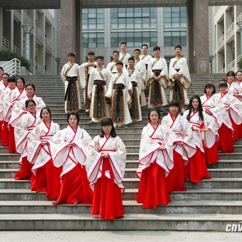古装汉服男女国学成人礼表演礼仪之邦祭祀服古代舞台演出拜师礼服