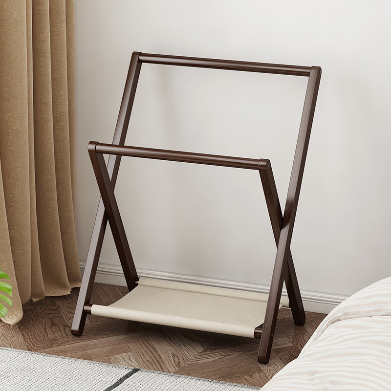 衣帽架落地卧室挂衣架折叠家用晾衣架床边晚上睡觉临时放衣服神器
