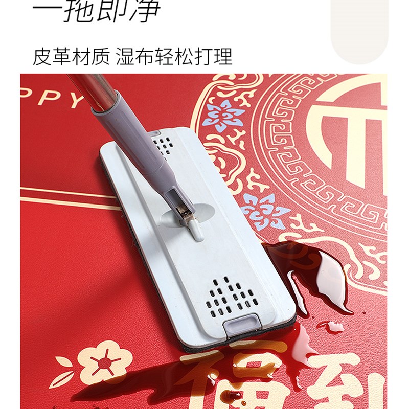 地垫入户门垫进门门口pvc脚垫2024新款可擦免洗红色乔迁玄关地毯