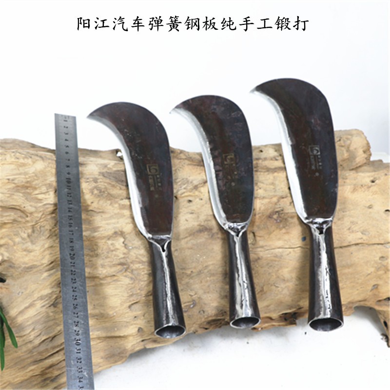 六顺镰刀砍柴刀砍树刀砍竹刀户外开路山刀弯刀手工锻打弹簧钢柴刀