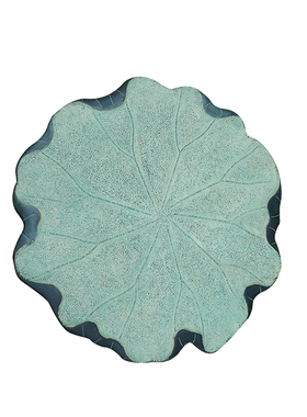 田园仿石草坪庭院入户花园荷叶脚踏石别墅浴室装饰防滑踏脚石摆件