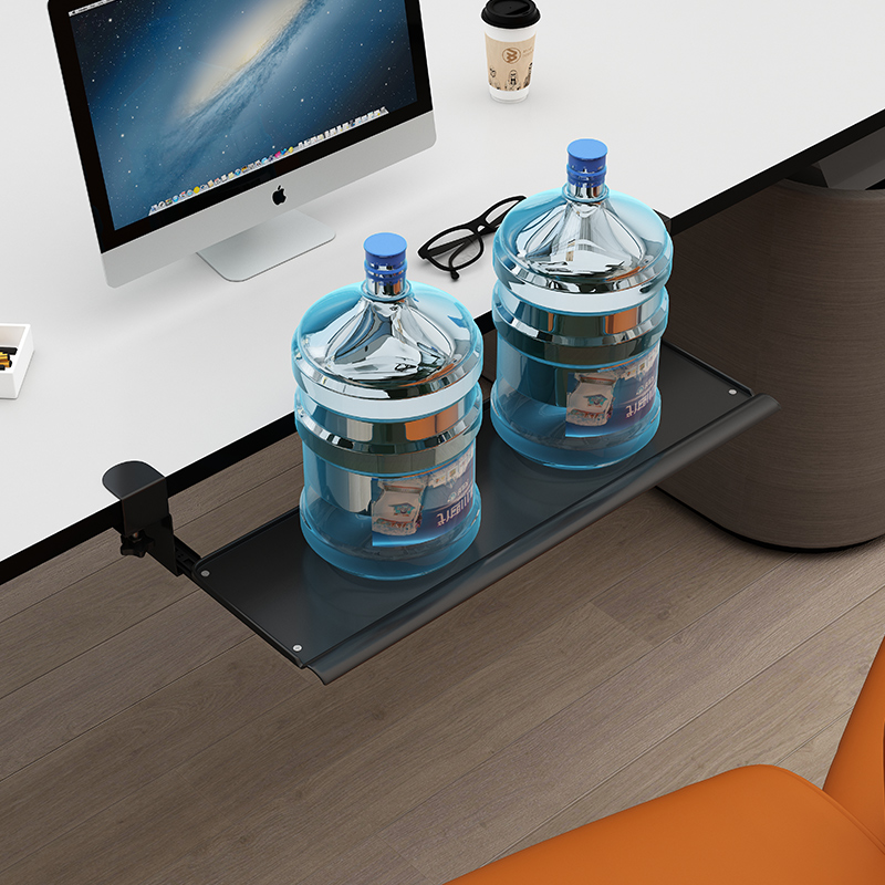 免打孔键盘托架滑轨键盘架免安装桌面夹桌电脑支架抽屉鼠标收纳架