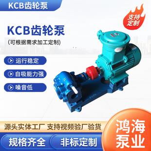 KCB齿轮泵油泵输送重油柴油泵润滑油不锈钢保温泵自吸泵高温输送