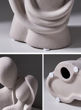 创意抽象人物摆件艺术家居客厅酒柜电视柜样板房桌面装饰品乔迁礼