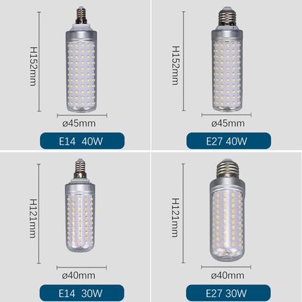 高显色LED灯泡e27螺口玉米灯e14小螺口家用蜡烛拉尾泡吊灯节能灯