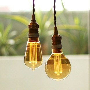 爱迪生LED灯泡复古怀旧G95替换钨丝节能ST64烟火E27螺口4W灯泡