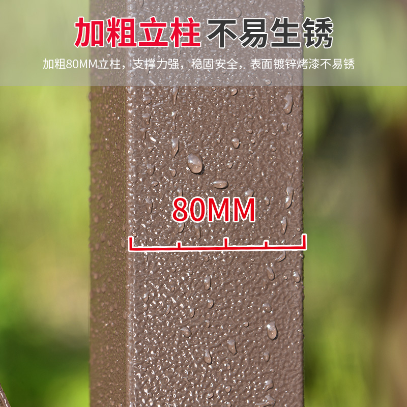 户外凉亭镀锌顶棚亭子帐篷别墅庭院花园露台景区休闲遮阳棚大雨棚