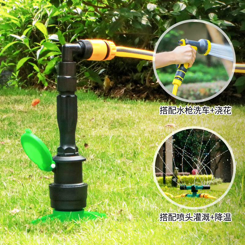 快速取水阀地插取水器园林绿化水管接头杆小区草坪6分浇水洒水栓