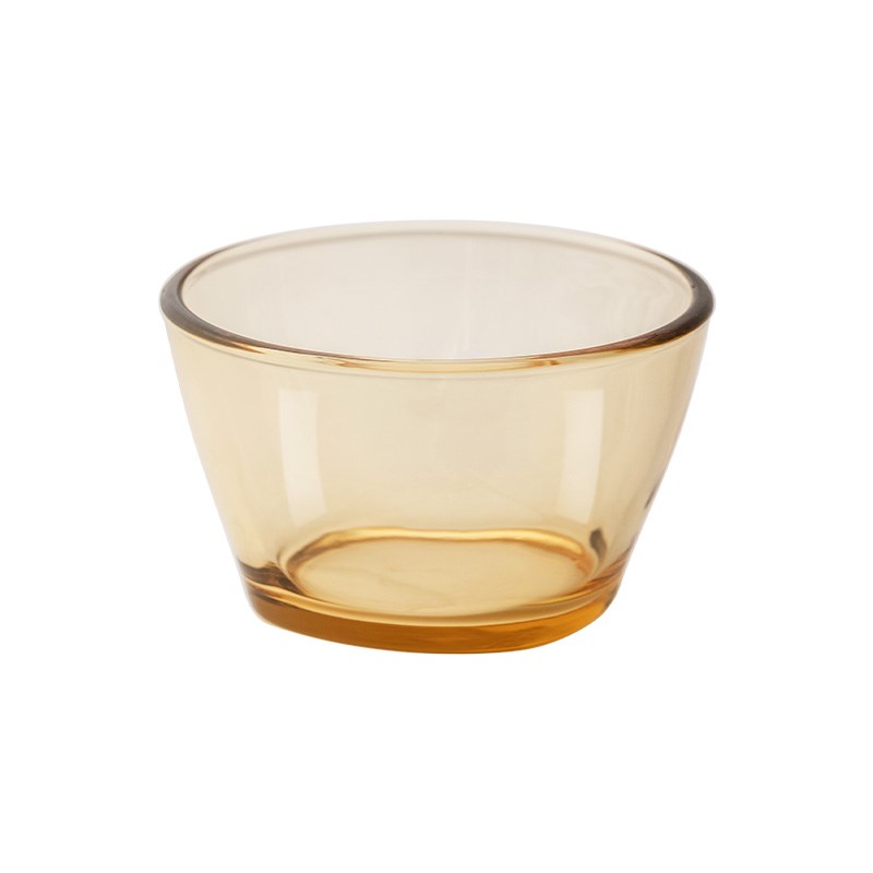 无忧日记耐高温玻璃碗个人专用饭碗茶色家用小甜品碗蒸蛋器皿汤碗