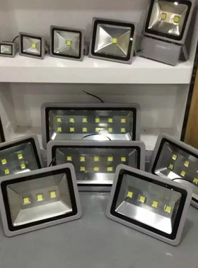 LED投光灯100w户外室外灯防水广告灯20w30w50w150w泛光灯200w路灯