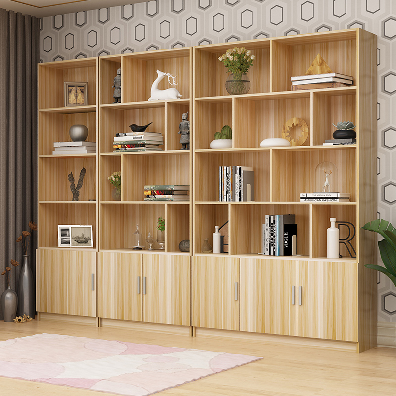 书架置物架落地柜学生家用书柜白酒产品陈列柜商用货柜展示柜组合