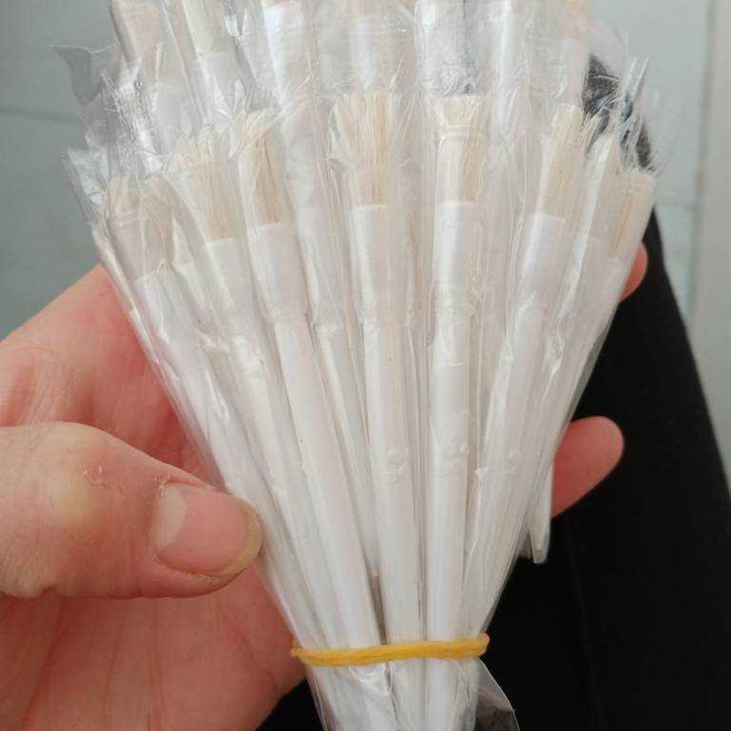 涂抹 清洁皮肤超柔软纯羊毛刷头反复使用小毛刷代棉签棒