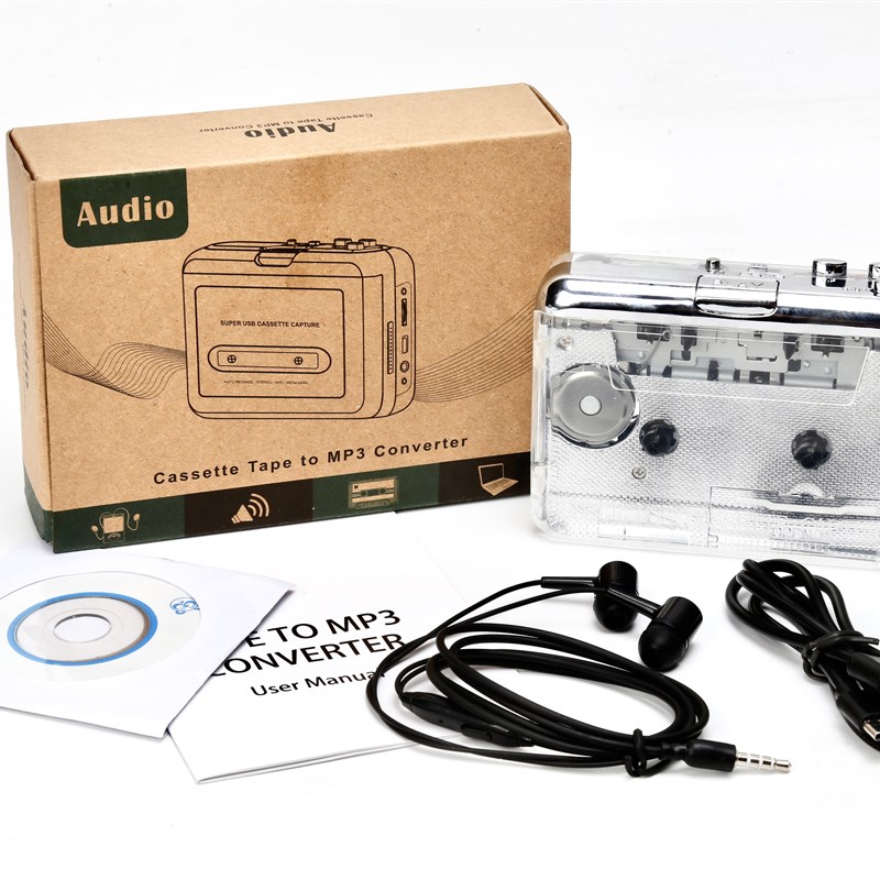 复古怀旧磁带机随身听老式播放卡带机自动翻面USB供电可转换MP3