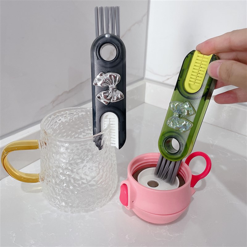 三合一杯盖刷水杯清洗杯子神器缝隙凹槽刷保温杯口刷奶瓶清洗刷子