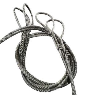厂家直销22MM*6M插编钢丝绳起重专用两头带圈高承重碳钢起吊绳