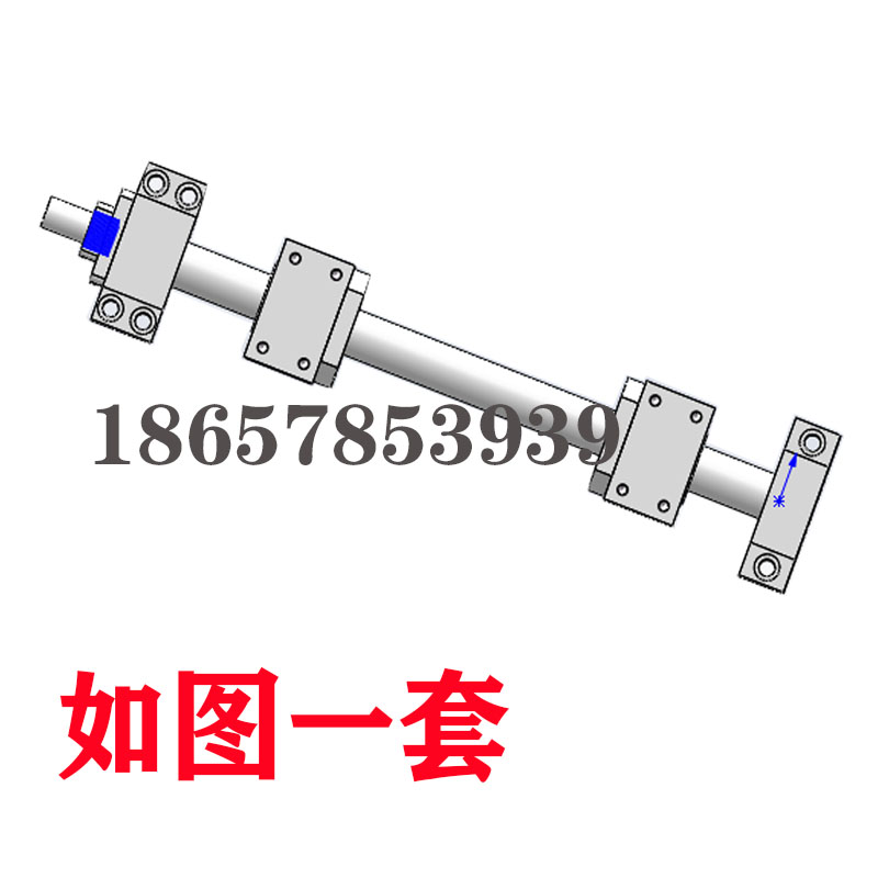 高精度双向正反牙滚珠丝杆丝杠套装SFUL1605 2005S 2510左旋丝杆