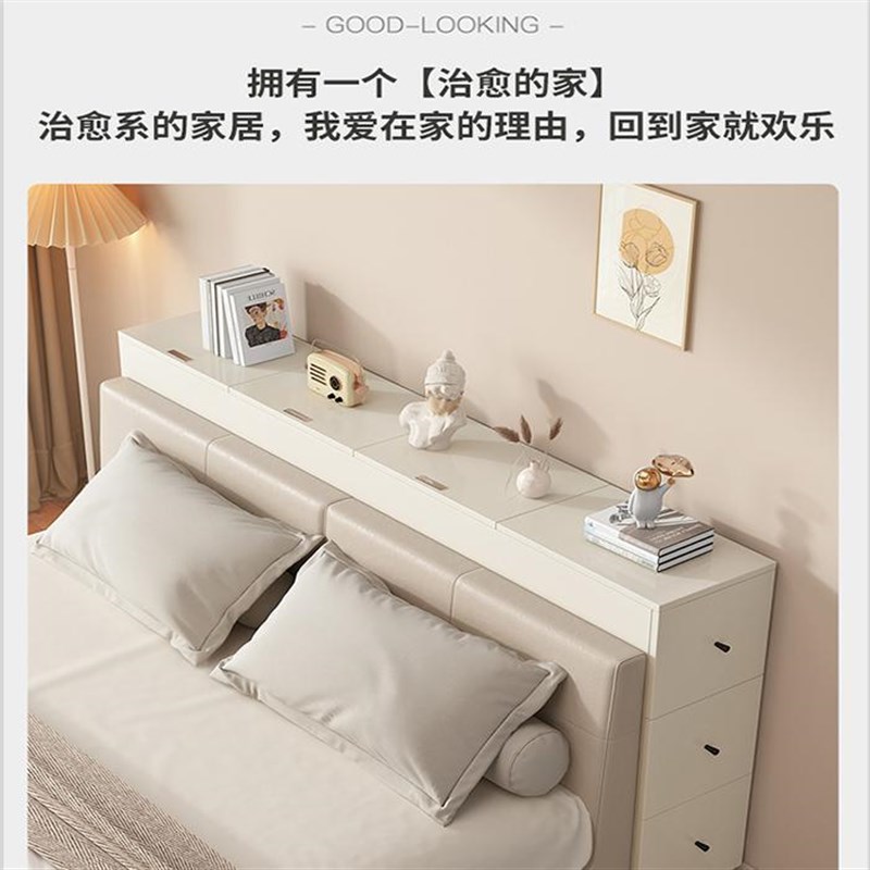 卧室床边柜床尾柜窄夹缝柜长条柜缝隙置物柜储物柜侧面收纳柜实木