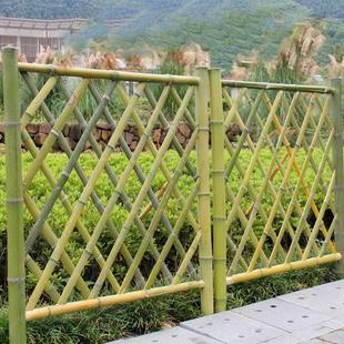 竹篱笆围栏竹围栏民宿庭院户外园艺栅栏实木花园围墙栏杆现货