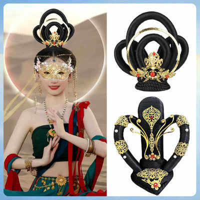 古风演出发髻敦煌飞天舞