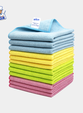 MR.SIGA超细纤维抹布卫浴擦拭高效吸水厚实耐用家务清洁不掉毛