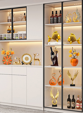 新房客厅酒柜装饰品摆件轻z奢家居玄关电视柜乔迁新居礼品