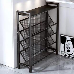碳钢鞋架架子入户门多层家用门口宿舍简易超窄鞋柜门后鞋架小型9