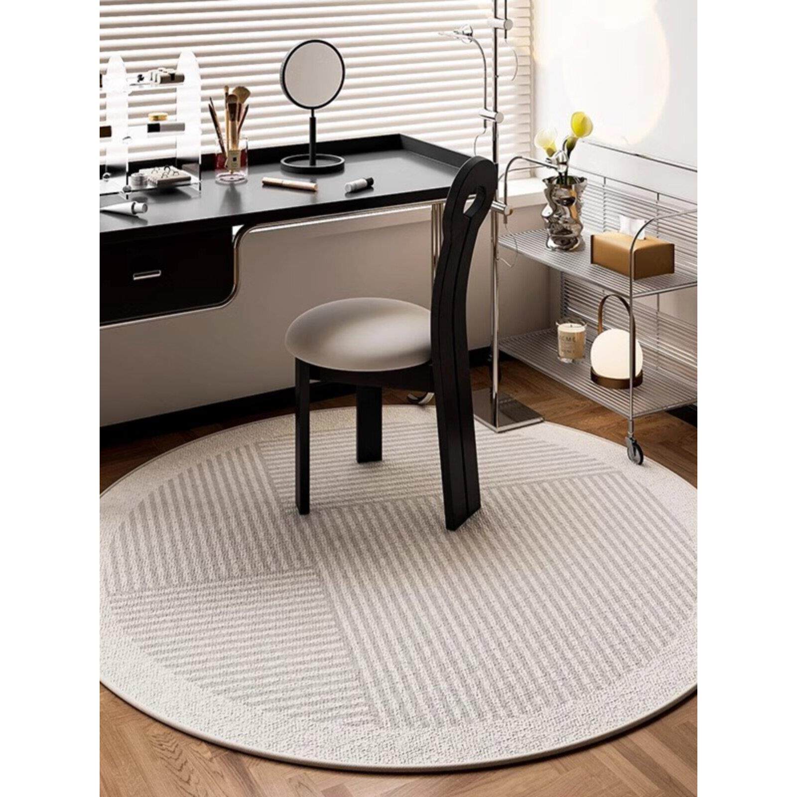 圆地毯化妆凳电脑椅摇椅钢琴凳衣帽间卧室镜子防滑脚垫