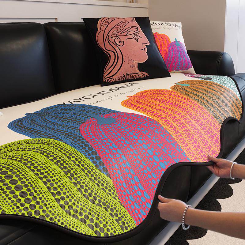 夏季冰丝凉席沙发垫四季通用2025年新款固定防滑凉感坐垫套罩盖布