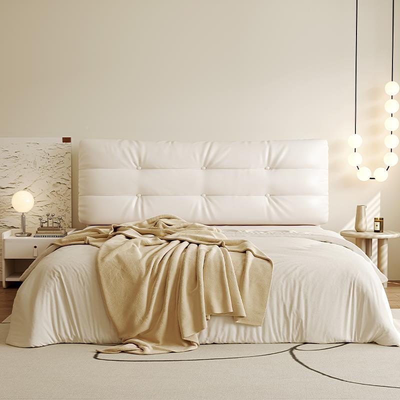 榻芙蕾免洗床头靠垫云朵舒软包双2人榻米皮靠背ins风床头罩可定制