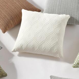 北欧抱枕沙发客厅大靠垫白色棉麻床头抱枕套长方形腰罩靠枕枕头套