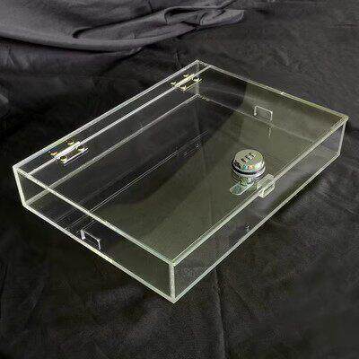 iPad平板电脑存放箱带锁桌面整理收纳盒手机保管盒家庭自律保护盒