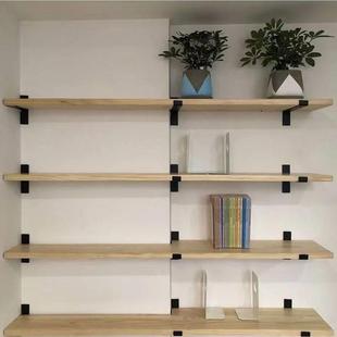 墙上隔板置物架实木墙壁装饰书架一字搁板墙架客厅创意壁挂搁物架