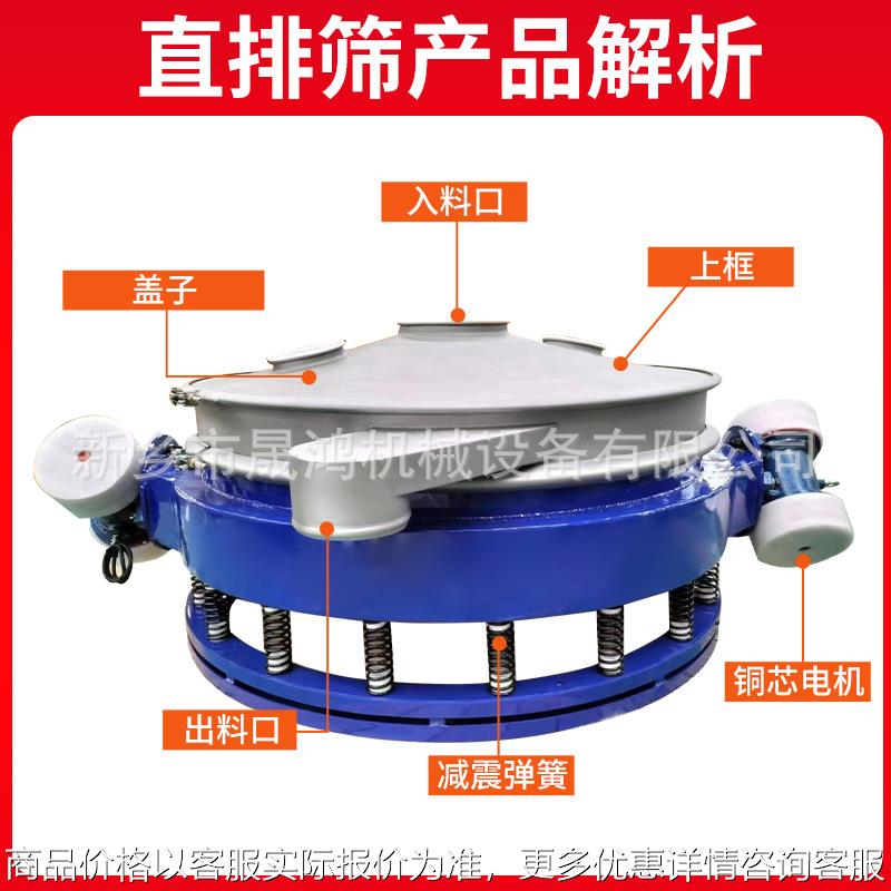 晟鸿 直排式筛圆形振动筛 电动面粉筛 粉体除杂筛机 不锈钢直排筛