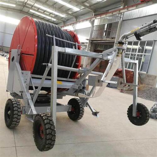 新款卷盘式浇地机 农用多喷头桁架式灌溉机 涡轮增压自动灌水机