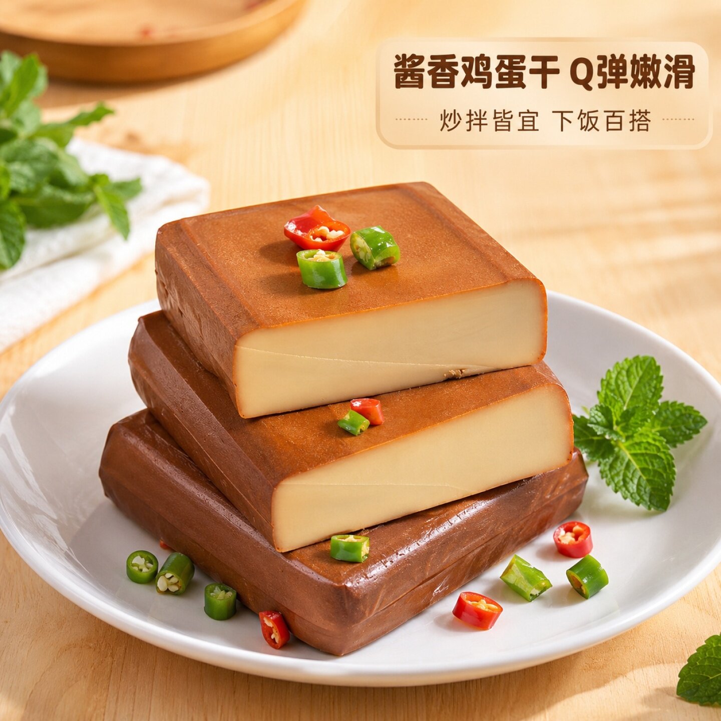 酱香鸡蛋干五香鸡蛋蛋清日期新鲜真空包装爽口嫩滑速食大包鸡蛋干