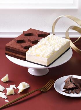 诺心雪松秘境双拼巧克力生日蛋糕下午茶网红甜品儿童蛋糕同城配送