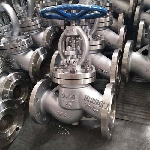 J41W-40PDN80中压截止阀大体不锈钢法兰截止阀高温