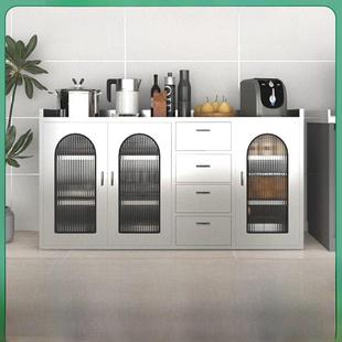 304不锈钢厨房柜餐具柜家用蔬菜切割台控制台餐厅地板储物柜