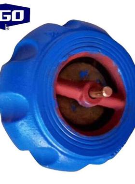 FGO铸铁南瓜对夹式止回阀南瓜型升降式止逆阀H71X-16DN150高128mm