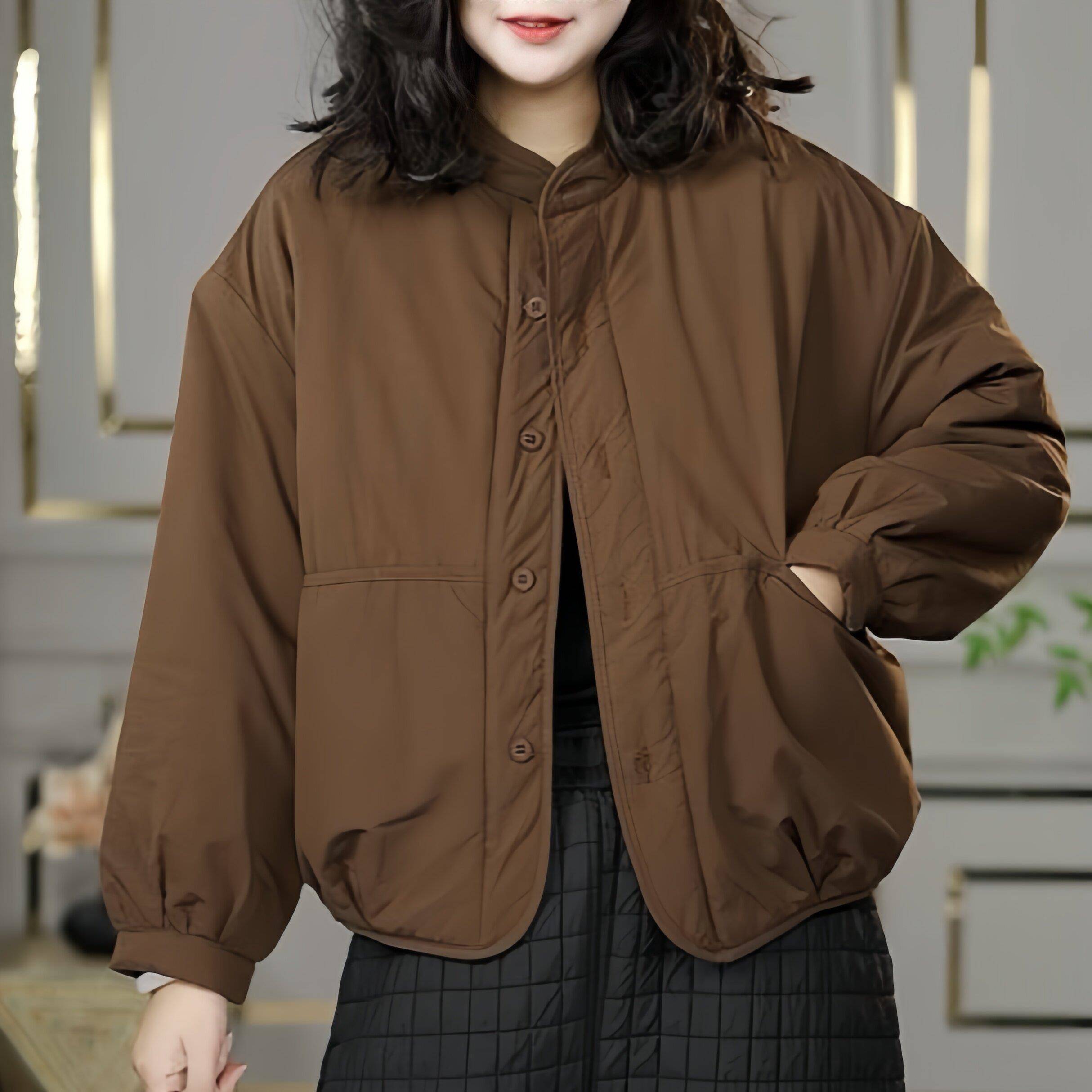 极速小个子妈妈冬装外套2026新款中老年女装棉袄短款加厚保暖休闲