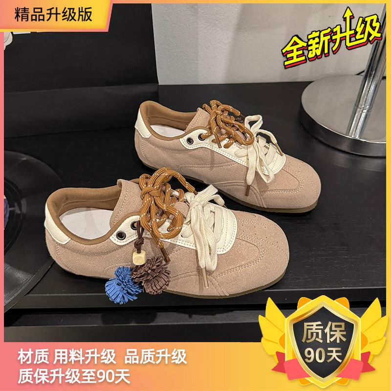 推荐复古软面中跟超软小短