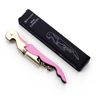 推荐红酒开瓶器家用海马刀瓶起子开酒器起瓶器金色玫瑰金多