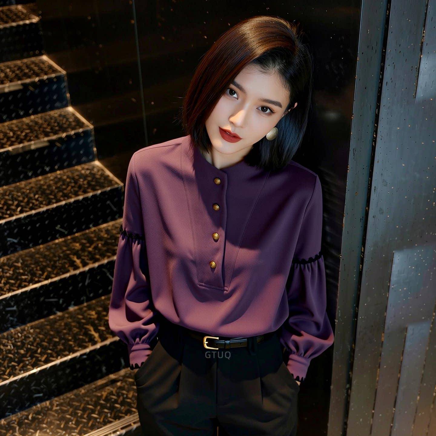 极速大码衬衫女胖mm洋气轻熟风衬衫女高级感轻奢减龄上衣女2026年