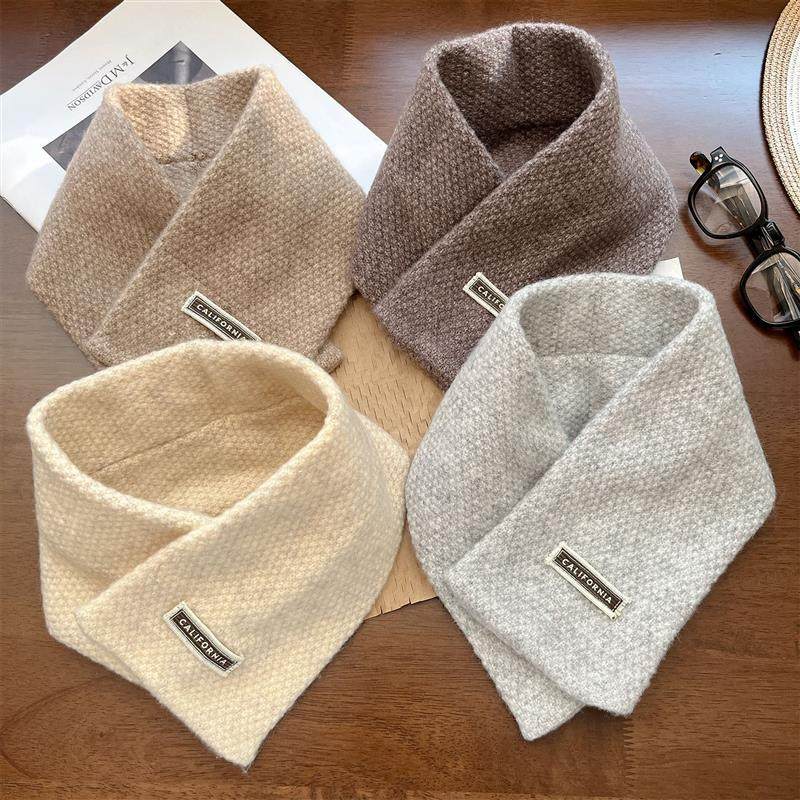 护颈小围巾2025新款百搭扣子保暖秋冬季女韩版高级感脖套领圈围脖