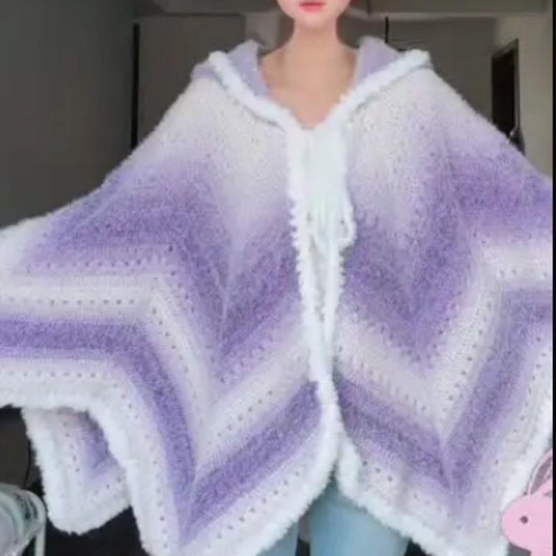 新款时尚七星斗篷披肩手工