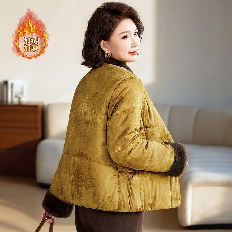 极速中老年女装妈妈冬装棉服外套2026新款棉袄加绒加厚洋气国风棉
