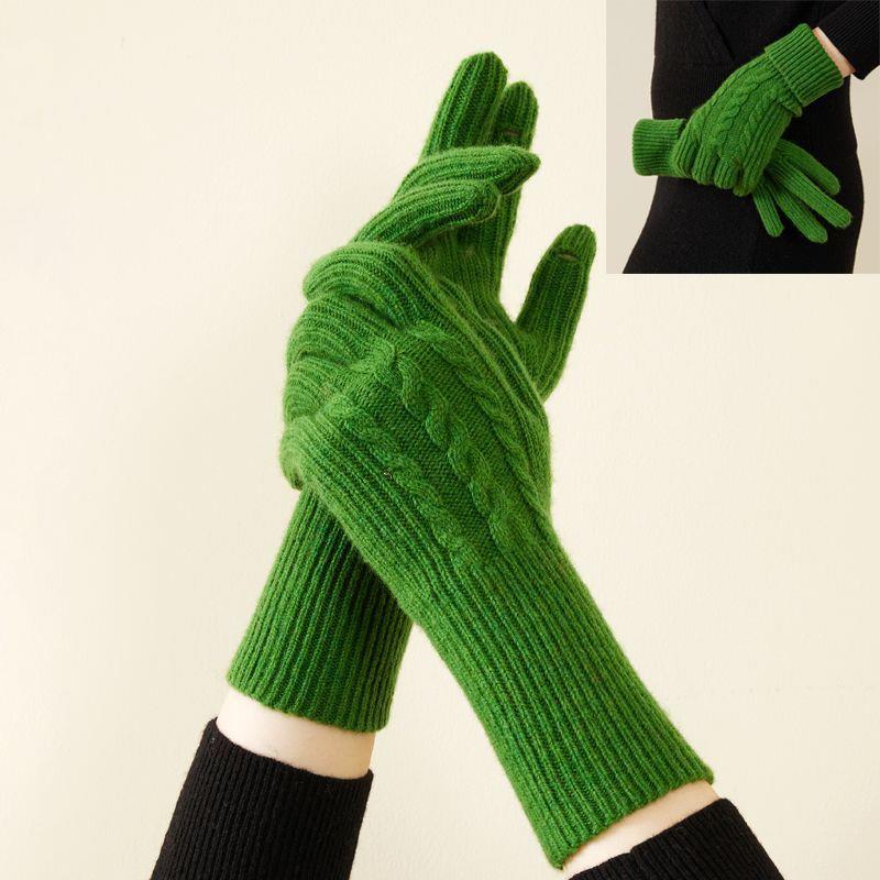 羊毛手套女秋冬24新百搭薄