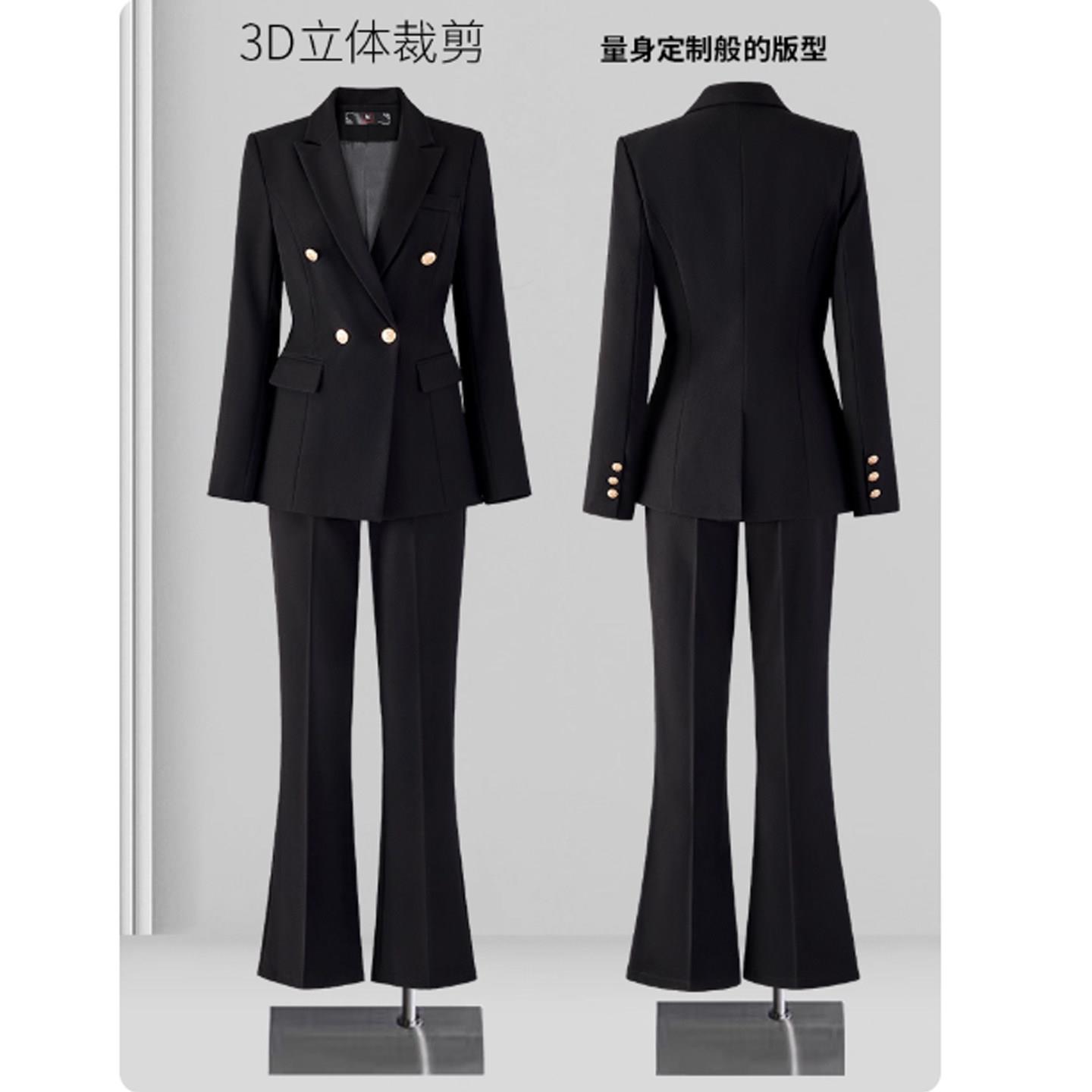 极速正装女高级感套装面试职业西装外套2026新款女士西服微喇裤工